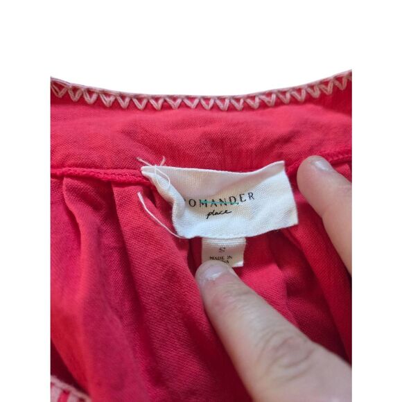 Tuckernuck Pomander Place Finley Flutter Sleeve Mini Dress In Red Sz Small - Picture 4 of 5